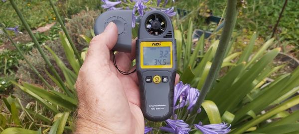 NDI Anemometer KG 280A For Testing Wind Speed and Temperature