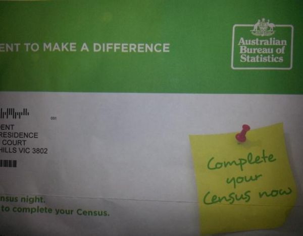 ☹️ Australian Census Missed the Date Letter